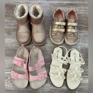 Girls Shoes Lot Size 12–13 Boots Sandals Sneakers OshKosh Kelly & Katie Cat Jack